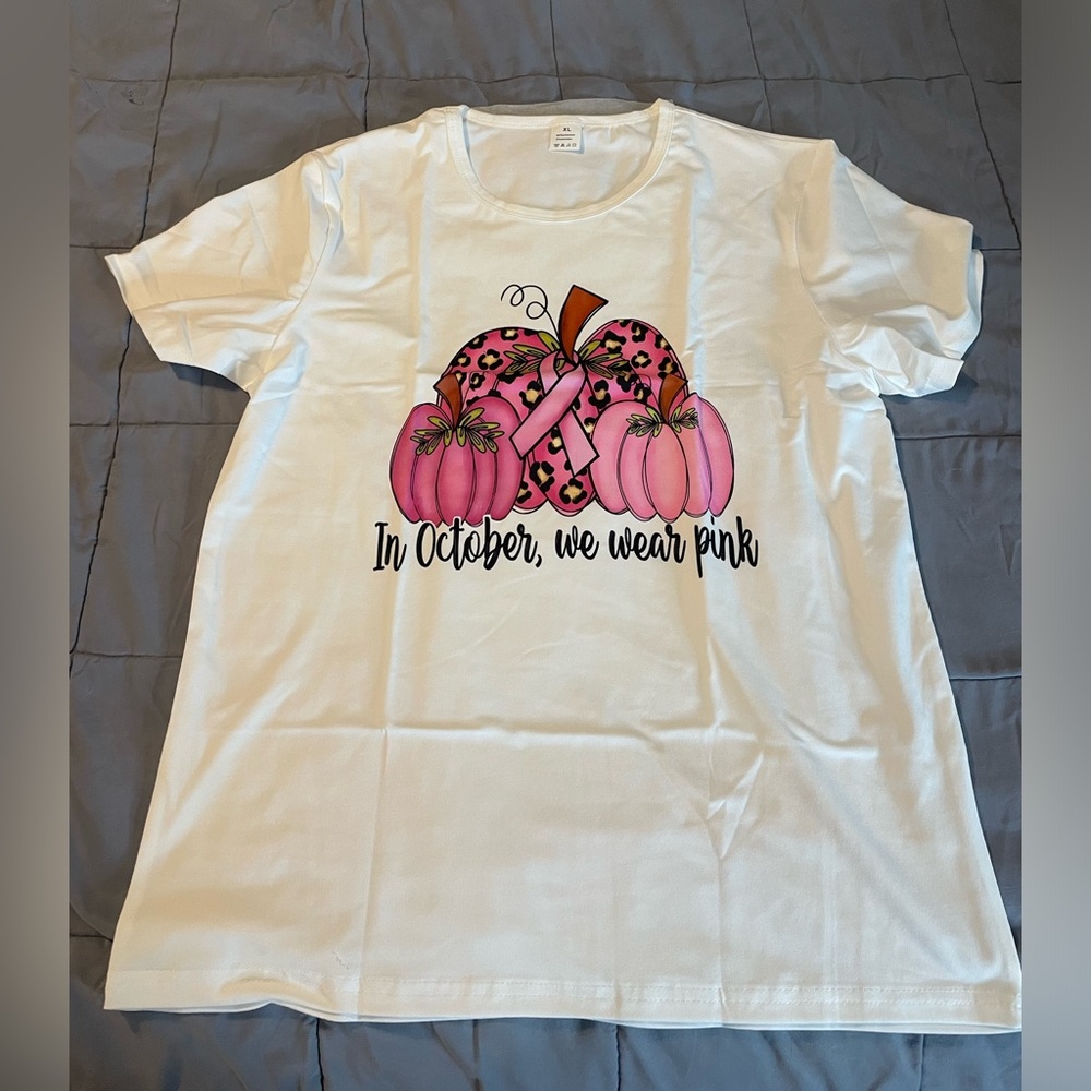 Breast Cancer shirt for October size XL new